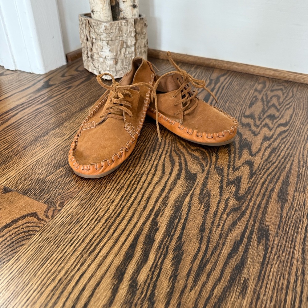 Jeffrey Campbell Tan Leather Loafers
